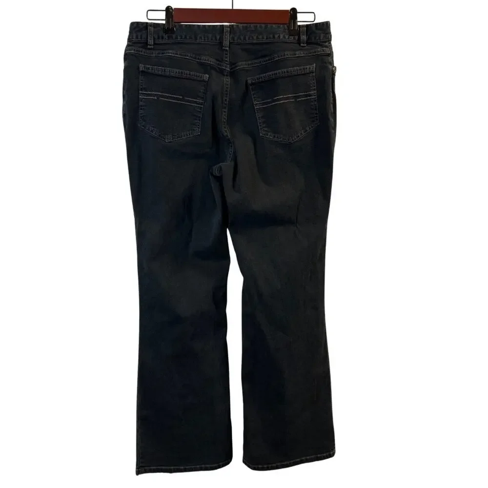 J. Jill Women’s Black Wide Leg Jeans Size 12P